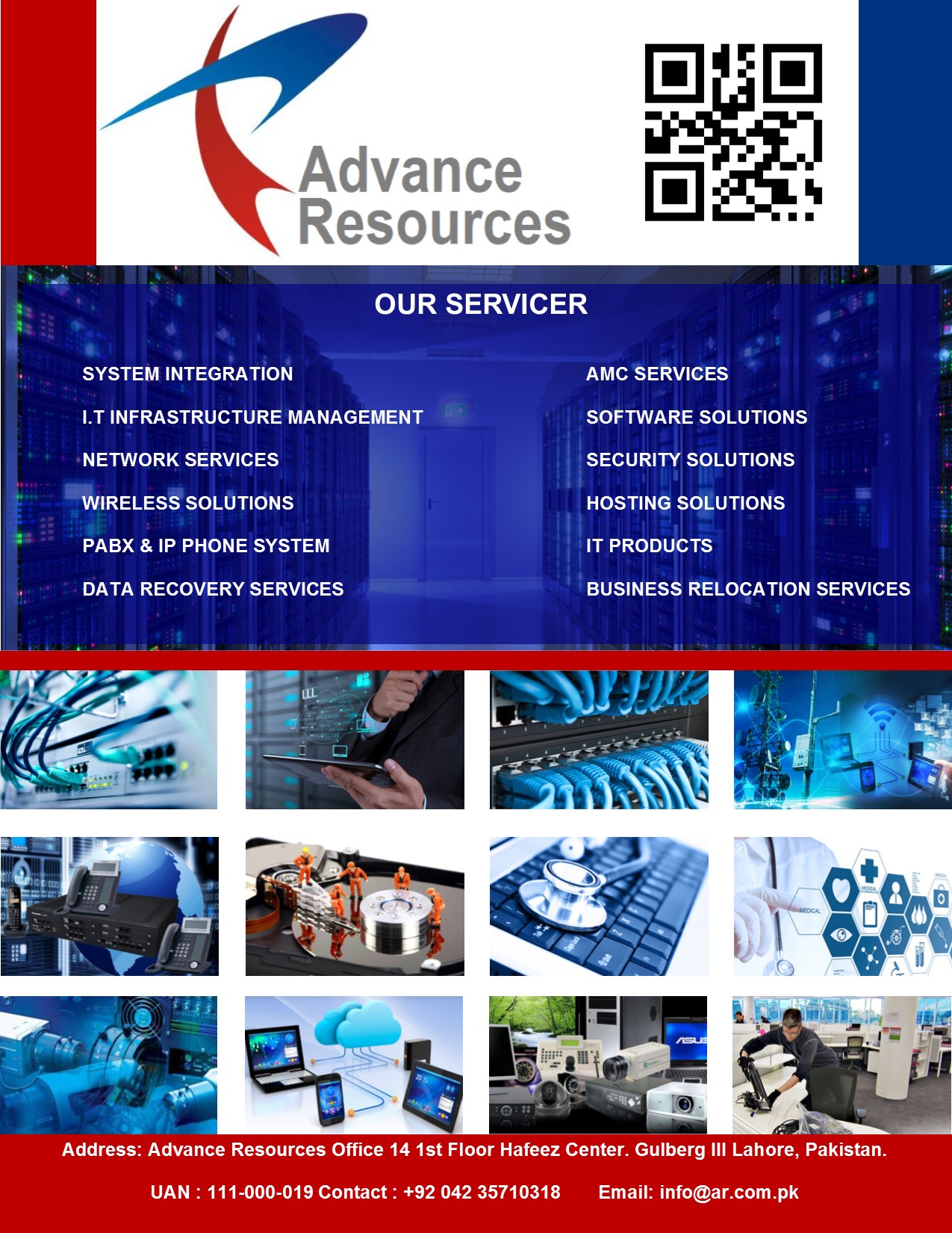 Advance Resources IT Services Provider in Pakistan Lahore. Lahore