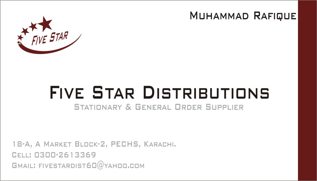 Five Star Distributions Karachi