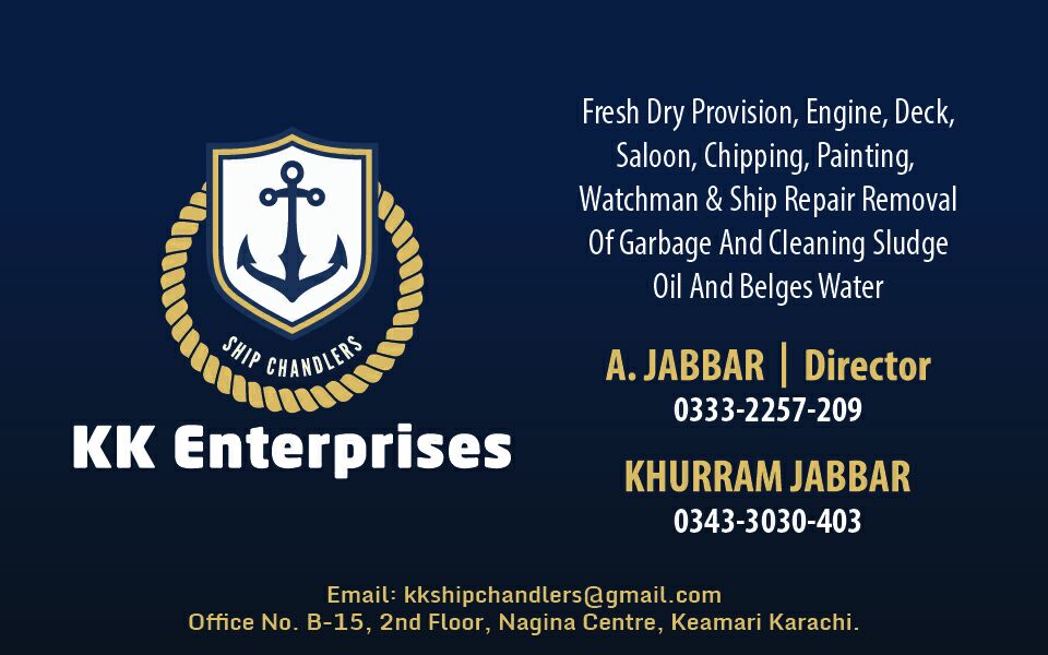 K K Enterprises Ship Chandler Karachi